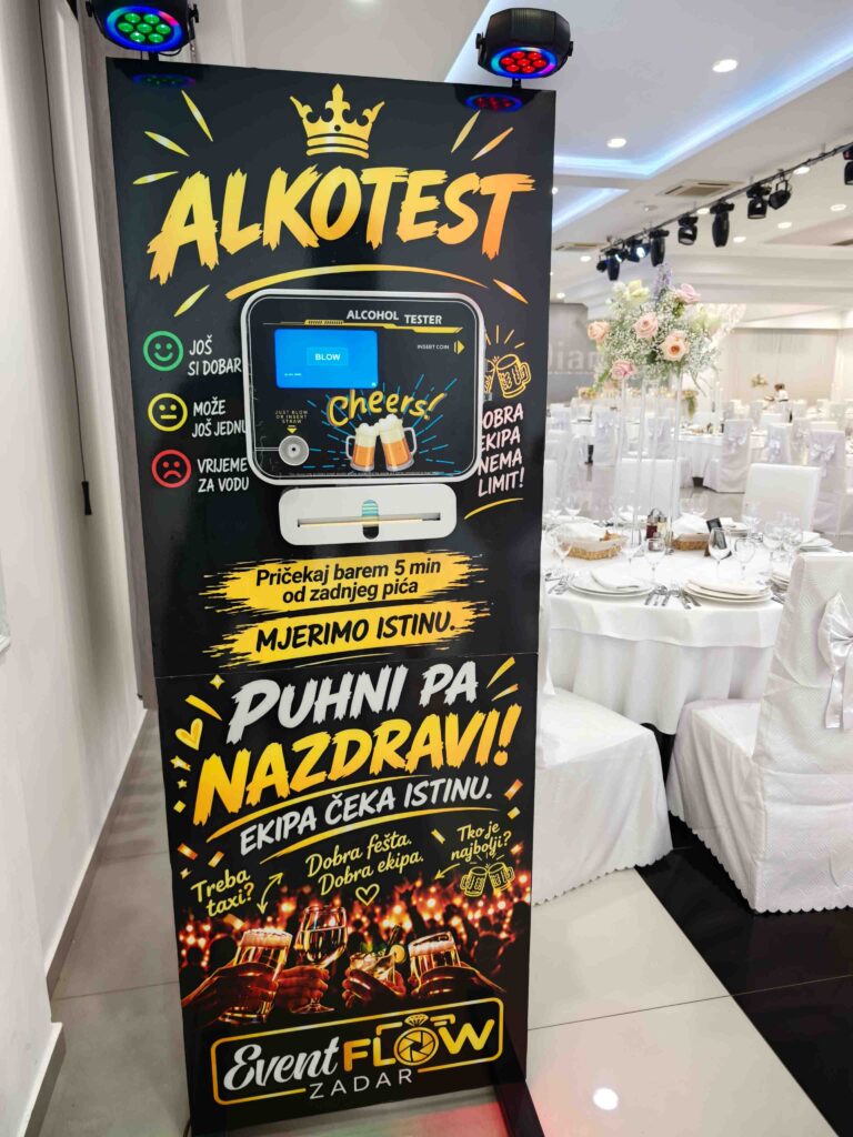 Event Flow Alkotest na eventu