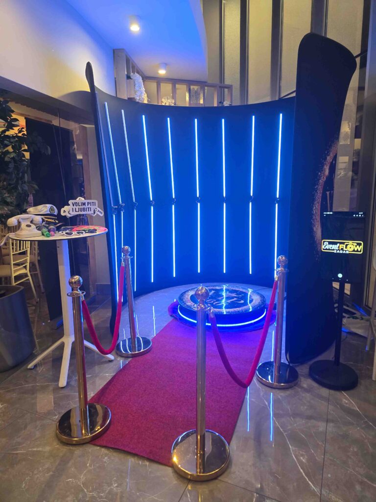 360 Photo Booth oprema Event Flow Zadar
